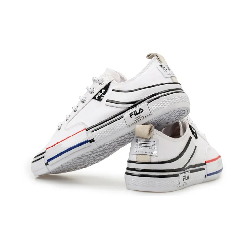 FILA FUSION Fila Block Reform Canvas Sneakers White/Black-2