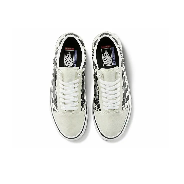 Vans Skate Old Skool 'Checkerwarp Black White'-3