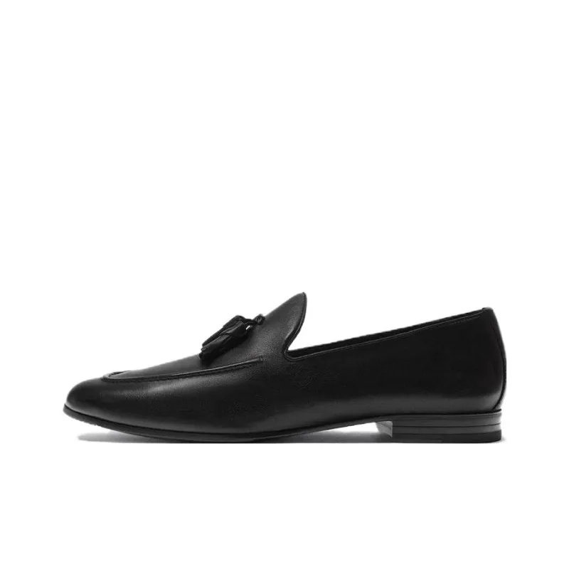 ZARA Loafers Men Black-0