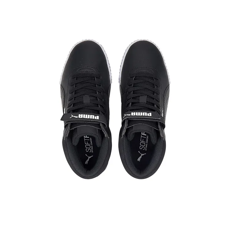 PUMA Carina Mid Black/White Mid Board Shoes Women's-3