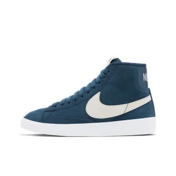 Nike Blazer Mid Vintage Suede Blue White Women's