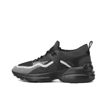 He Jinchang Low-Top Casual Shoes Men's Black Gray