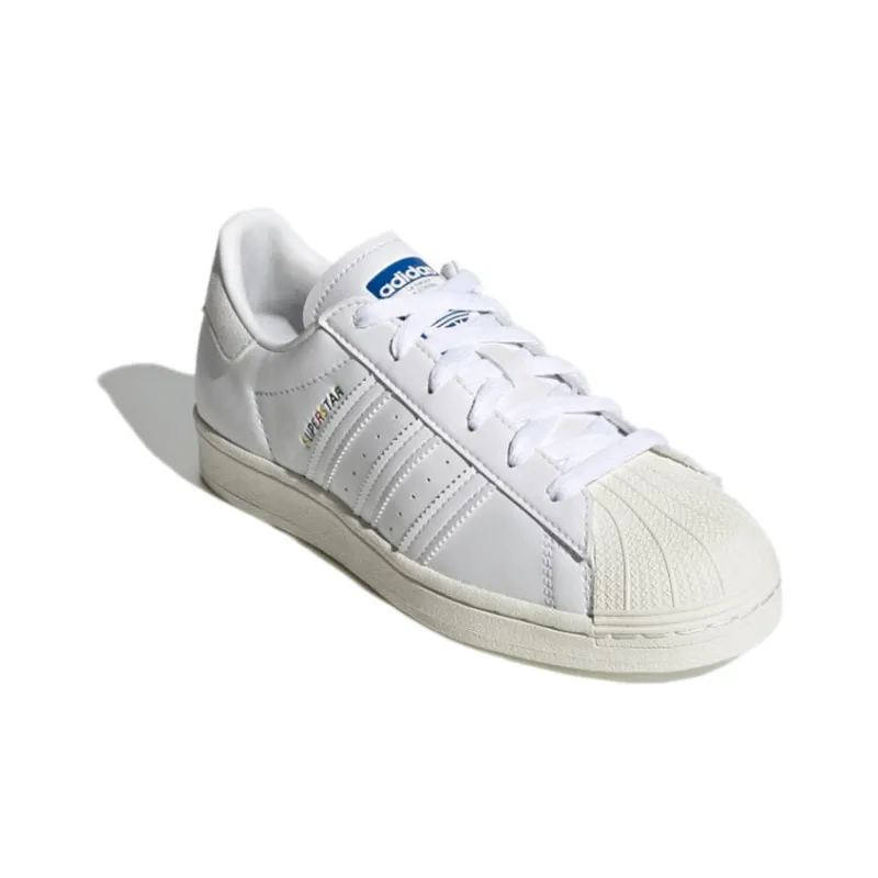 Adidas Superstar White Rainbow Logo Women's-2