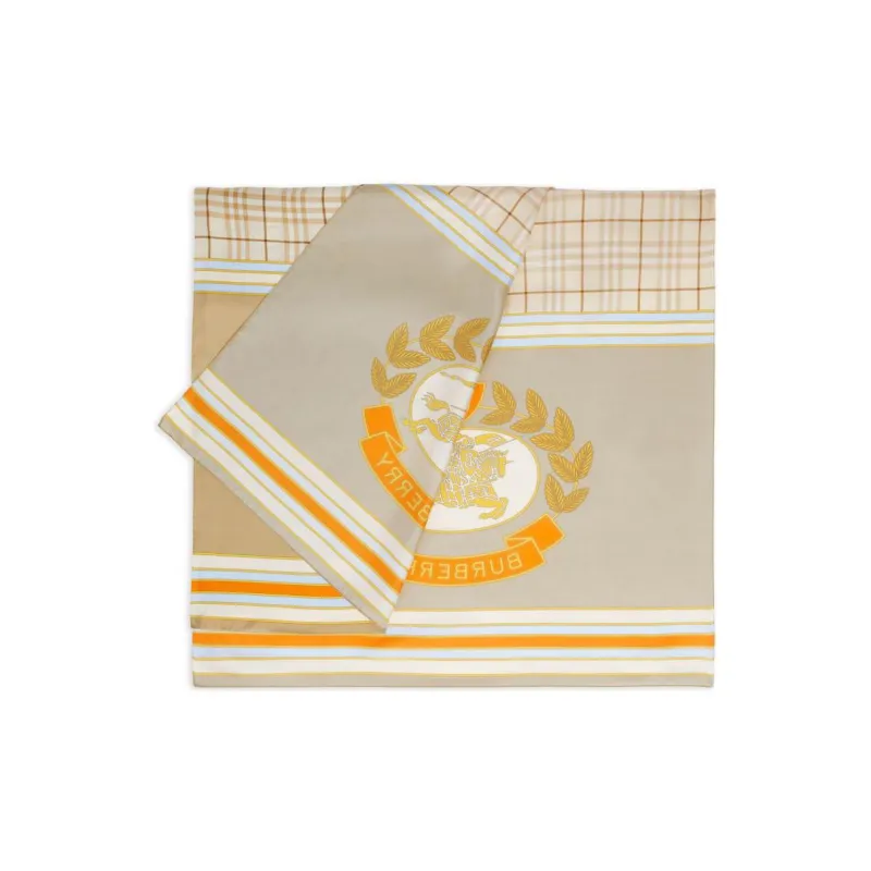 Burberry Silk Scarves Women's Yellow-2