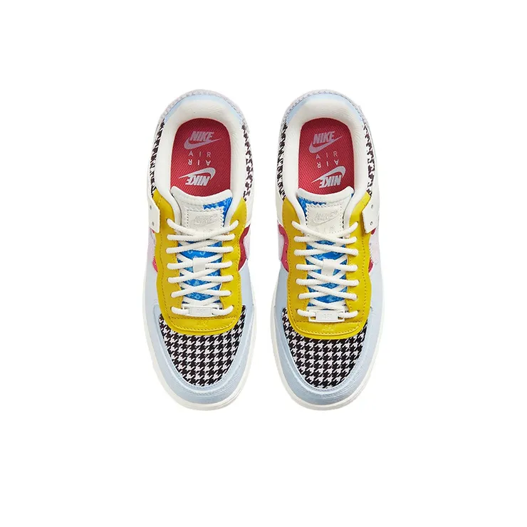 Nike Air Force 1 Low Shadow Multi Print Houndstooth Women's-3