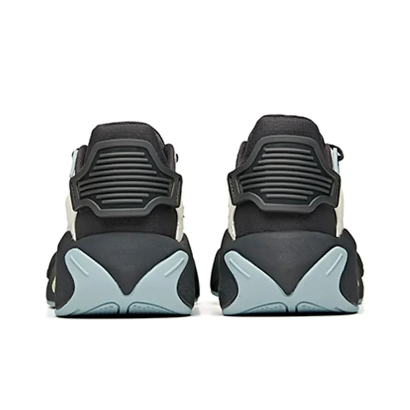Anta Super Body Slip Resistant Cushioning Abrasion Resistant Low Top Skateboard Shoes White Charcoal Gray-4