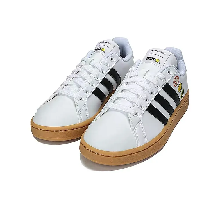 Adidas Neo X Smiley Grand Court 'Black White'-1
