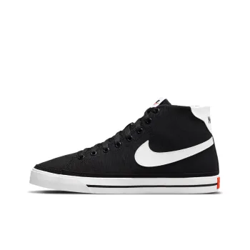 Nike Court Legacy Canvas Mid 'Black White Orange' Women's