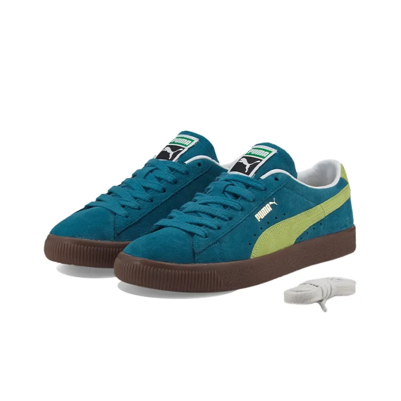 PUMA Unisex Suede Vtg Sneakers Blue/Green-2