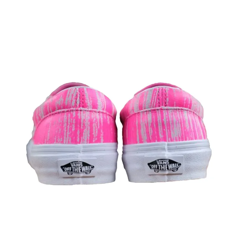 Vans Slip on Pink/White Women's-3
