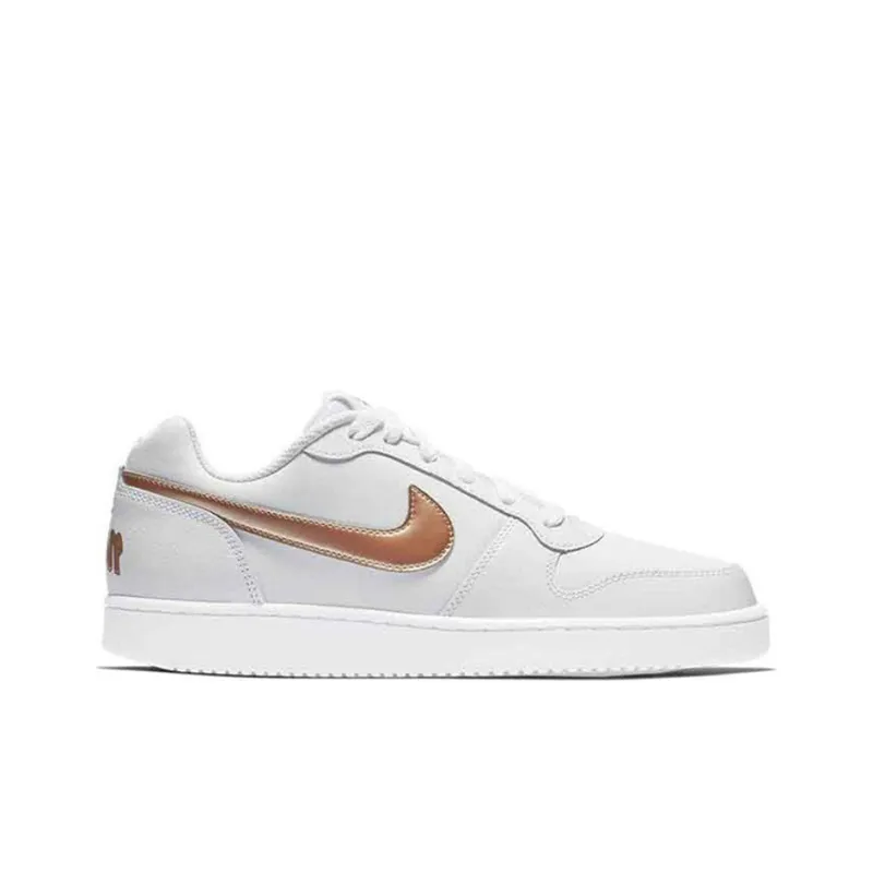Nike Ebernon Low Sneakers White/Gold Women's-1