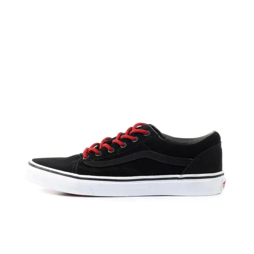 Vans Old Skool Skateboard Shoes Women's Low-Top Black/Red