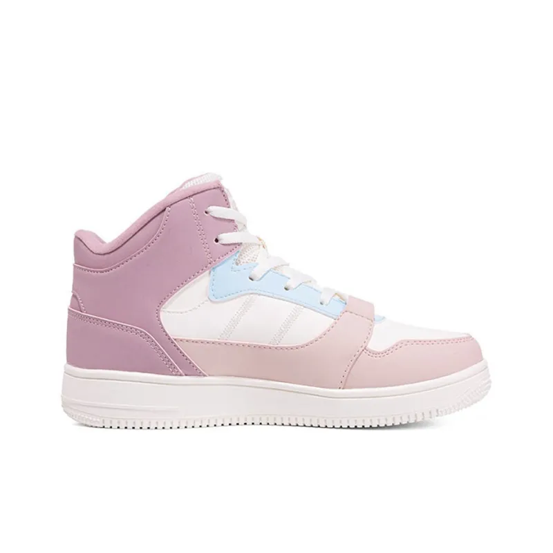 361° Thermal Mid Top Winter Padded Skateboard Shoes Women's Pink-1