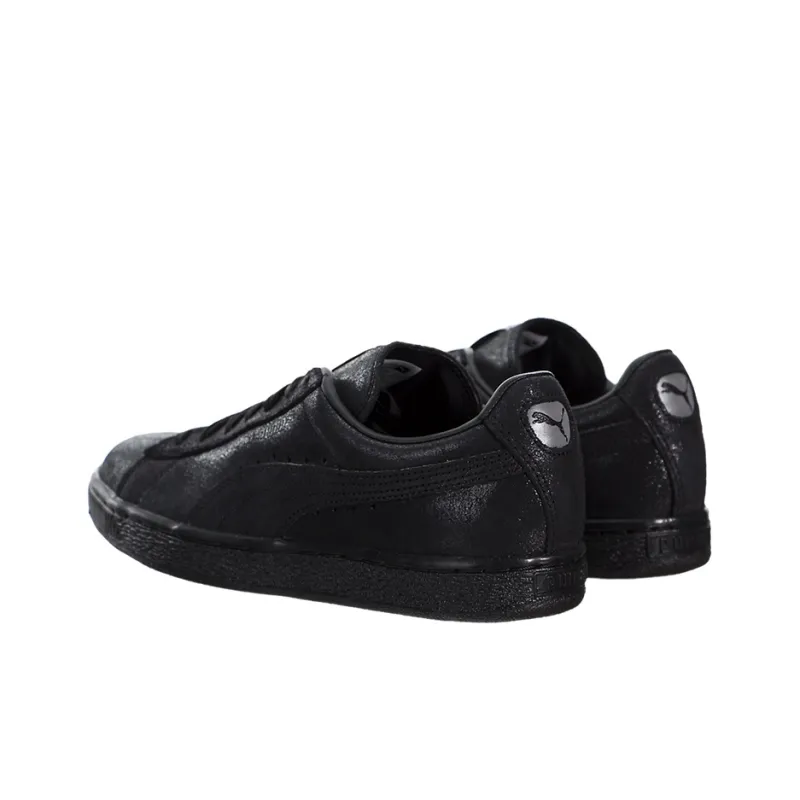 PUMA Suede Classic Lightweight Low Top Skateboard Shoes Women's Black-2