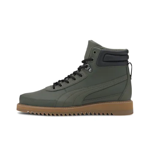 PUMA Desierto V2 Skateboard Shoes Men High-Top Army Green/Black