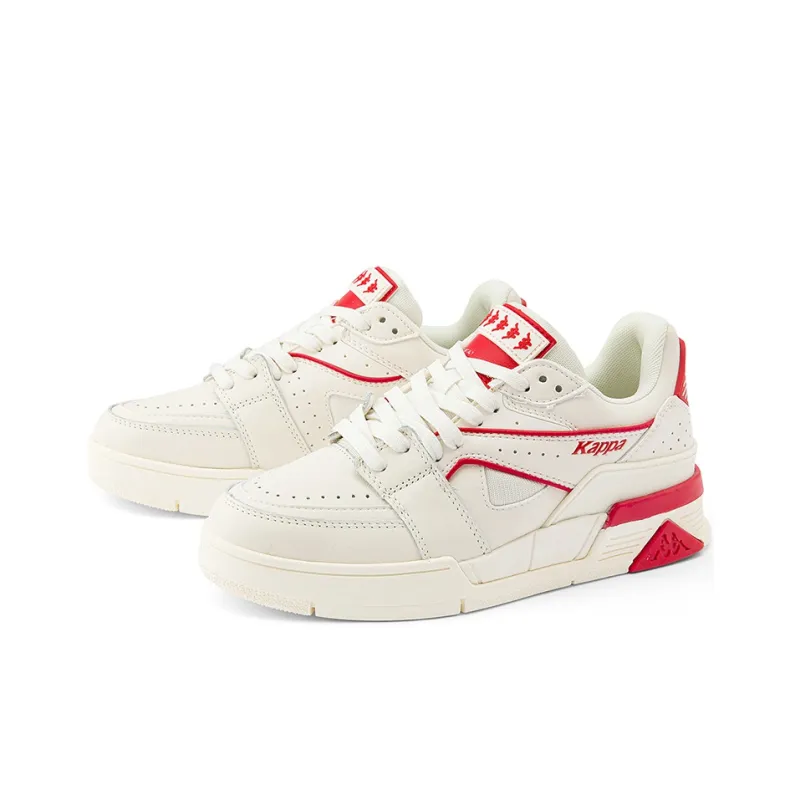 Kappa Wear Resistant Low Top Skateboard Shoes Unisex Cherry Red-2