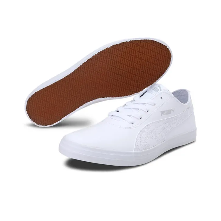 PUMA Urban Cayden Move IDP Anti-Slip Wear-Resistant Low-Top Skateboard Shoes Women's White-3