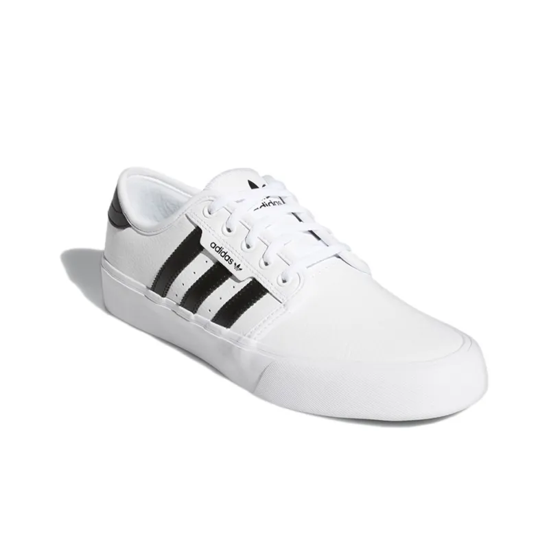 Adidas Originals Seeley XT Wear-Resistant Low-Top Skateboard Shoes Men's White Black-2