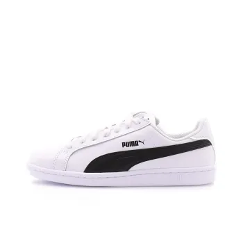PUMA Smash L Coverage Support Low Top Skateboard Shoes Unisex White Black