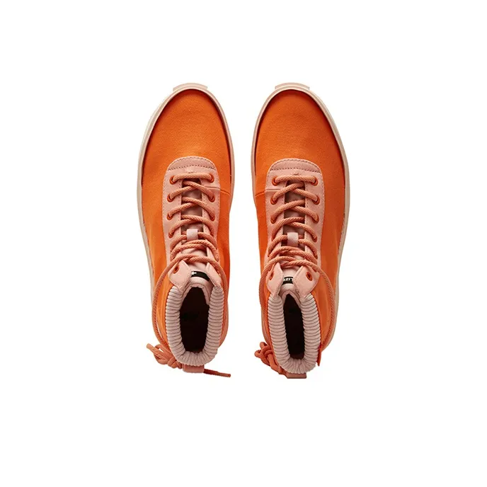 EQLZ EQUALIZER Fault Skateboard Shoes Unisex High Top Alert Orange-3