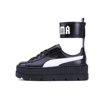 PUMA Ankle Strap Rihanna Fenty Black White Women's