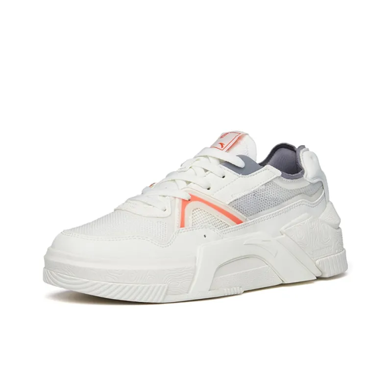 Anta Life Collection A PRO Low Top Skateboard Shoes Women's Ivory White-1