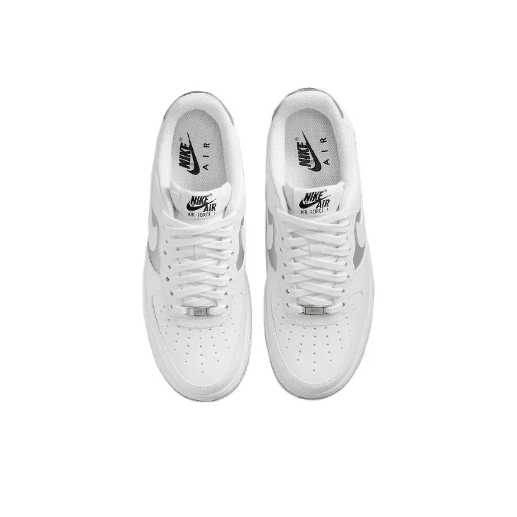 Nike Air Force 1 Low '07 White Metallic Silver 2022 Women's-3