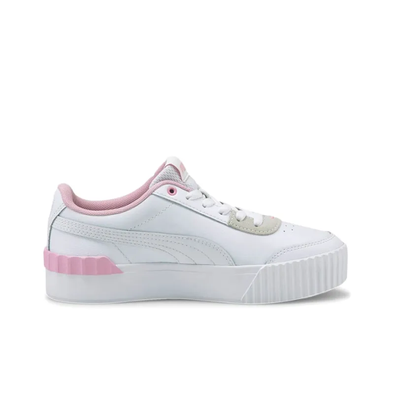 PUMA Carina Lift Casual Board Shoes White/Pink Women's-1