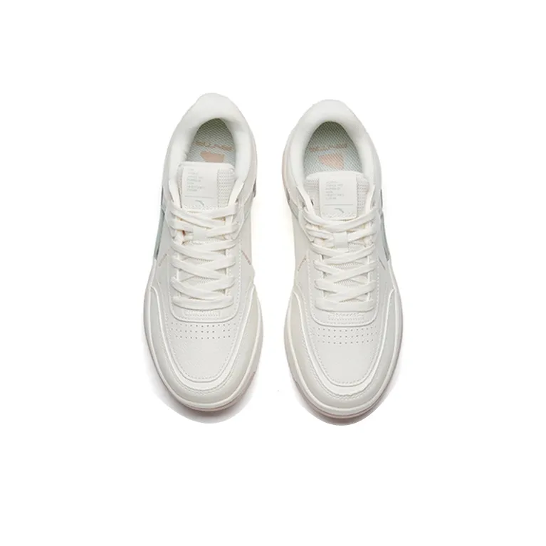 Anta Life Collection Low-Top Skateboard Shoes Women's White Gray-3