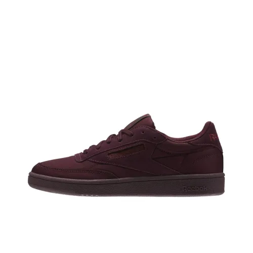 Reebok Club C Skateboard Shoes Women's Low-Top Burgundy