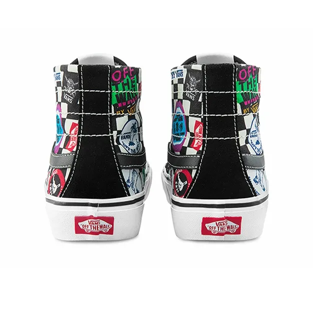 Vans SK8 HI Print Black Unisex-4