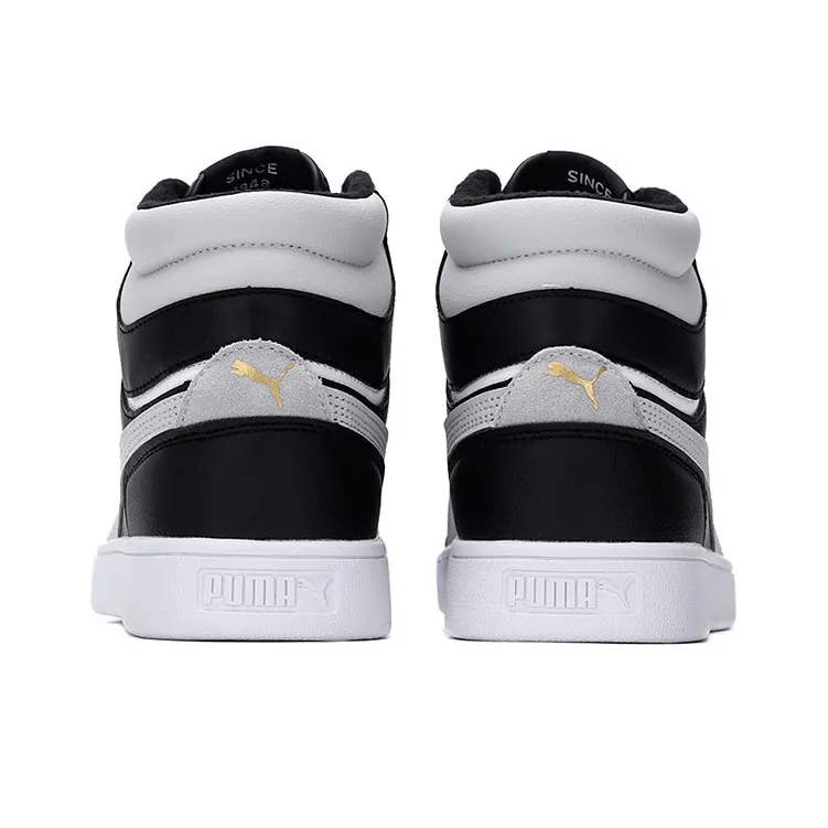 PUMA Shuffle Mid Wtr 'Black White Team Gold'-3