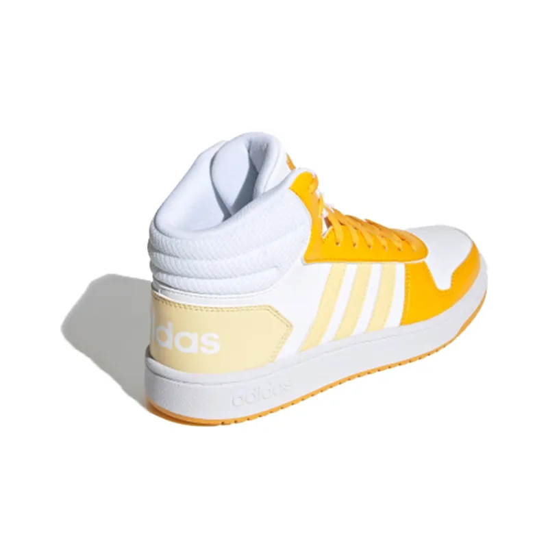 Adidas Neo Hoops 2.0 Mid 'White Yellow' Women's-4