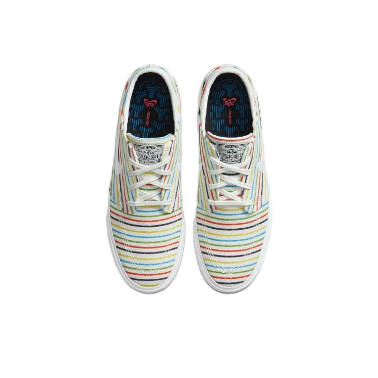 Nike Sb Zoom Stefan Janoski Canvas Multi Color Pinstripes-2