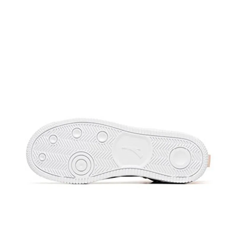 Anta Life Collection Anti-Slip Wear-Resistant High-Top Skateboard Shoes Women's Black Pink-5