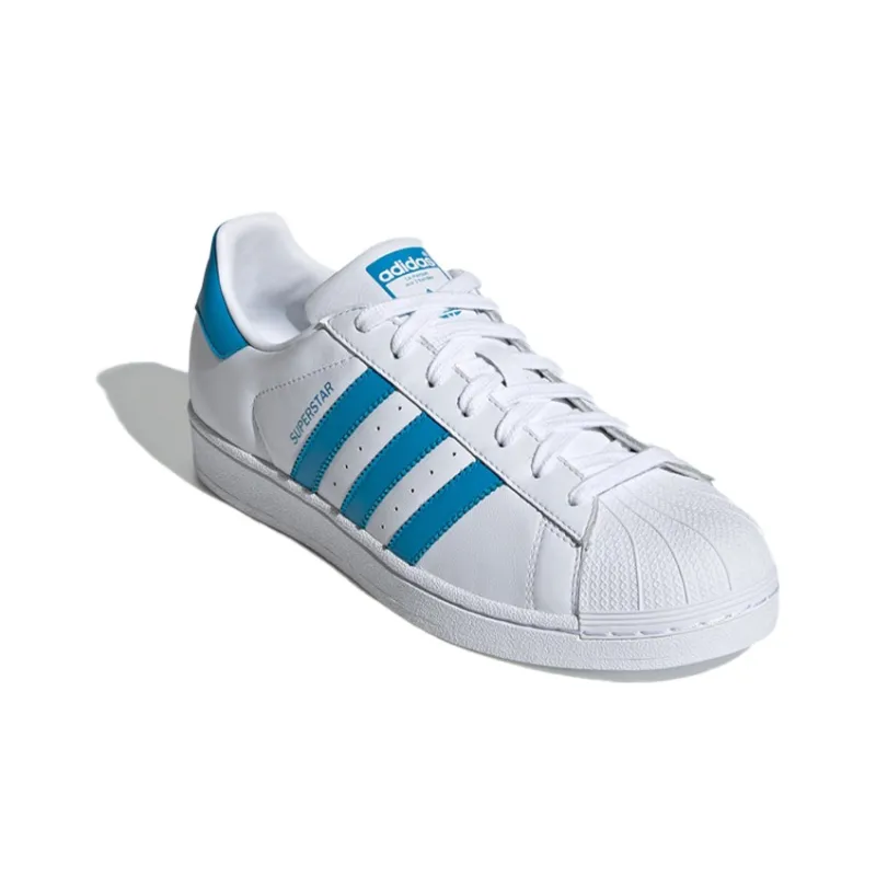 Adidas Superstar White Blue-2