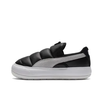 PUMA Suede Mayu Slip on Shoes Black/White Women's
