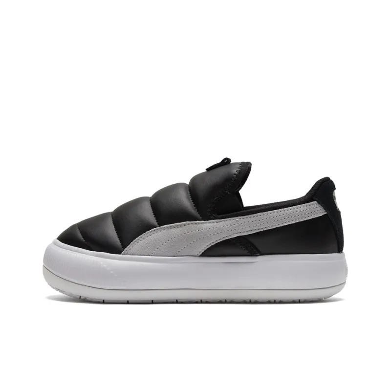 PUMA Suede Mayu Slip on Shoes Black/White Women's-0