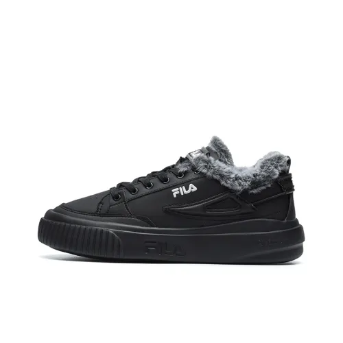 FILA FASHION COURT Skateboard Shoes Women's Low-Top Black