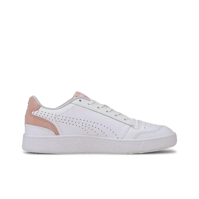 PUMA Ralph Sampson Anti-Slip And Wear-Resistant Lightweight Low-Top Skateboard Shoes Unisex Pink White-1