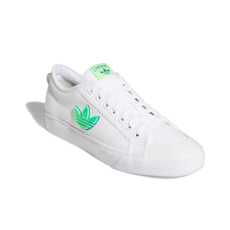 Adidas Nizza Trefoil 'White Signal Green'-2