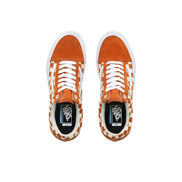 Vans Old Skool Pro 'Golden Oak Checkerboard'-3