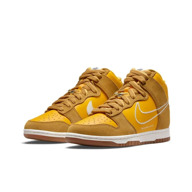 Nike Dunk High First Use University Gold Women's-2