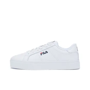 FILA Wear-Resistant Slip-Resistant Cushioning Low-Top Skateboard Shoes Unisex White