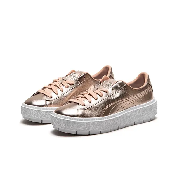 PUMA Basket Platform Trace Luxe 'Dusty Coral' Women's-2