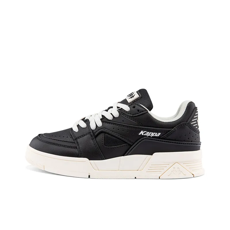 Kappa Coverage Wear Resistant Low Top Skateboard Shoes Unisex Black-0