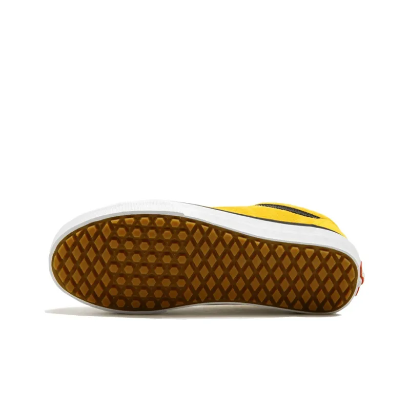 Vans Old Skool Mte D Slip-Resistant Low-Top Skateboard Shoes Unisex Yellow White-4