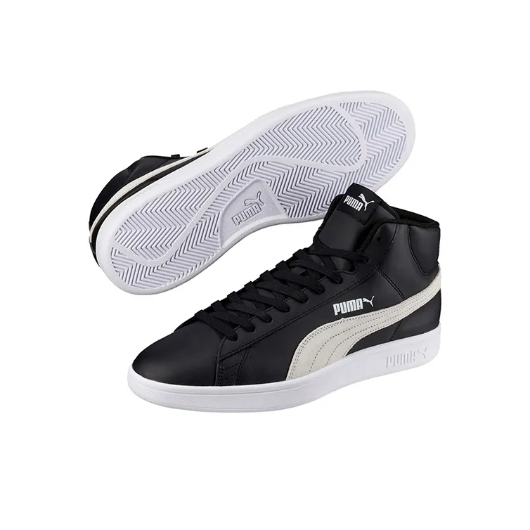 PUMA Smash V2 Mid L 'Black And White'-3