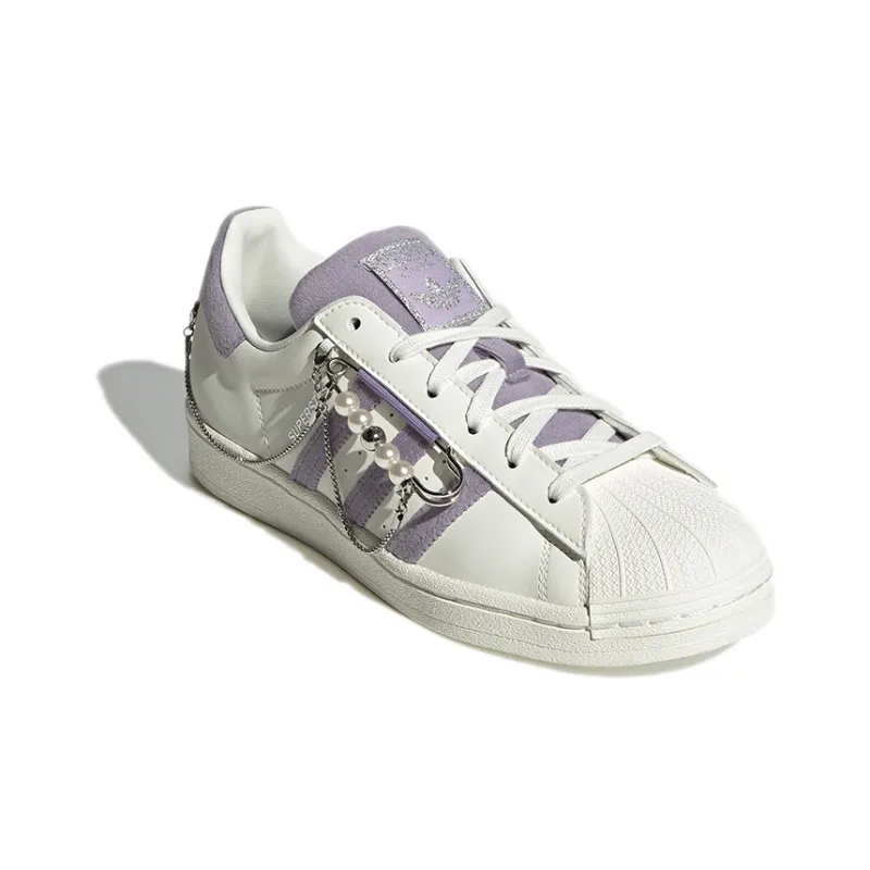 Adidas Originals Superstar SneakersShoes 'White Purple' Women's-2