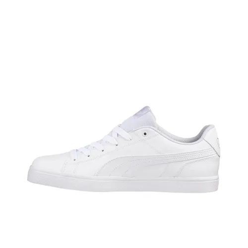 PUMA Court Point Skateboard Shoes Unisex Low-Top White